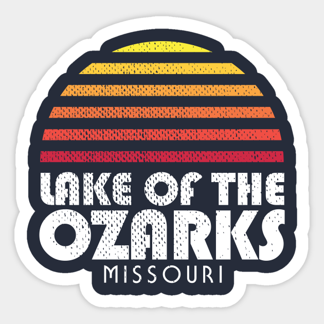 Lake of the Ozarks Retro Vintage Style Sunset - Lake Of The Ozarks